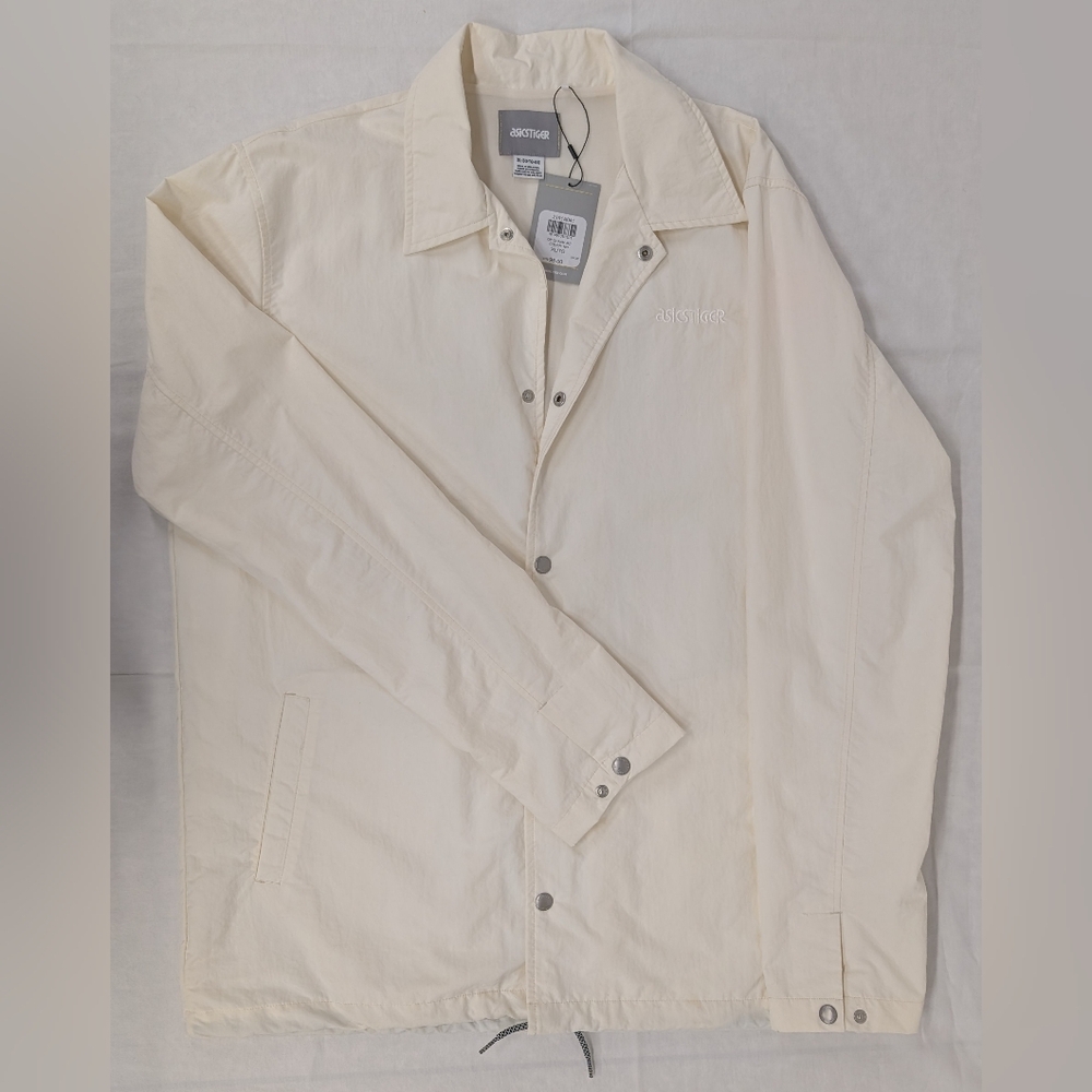 White XL Men's ASICSTIGER Coach's Windbreaker Jacket